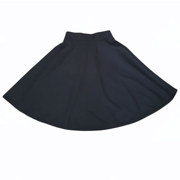 Simple Black A-line Skirt  - Picture 1 of 4